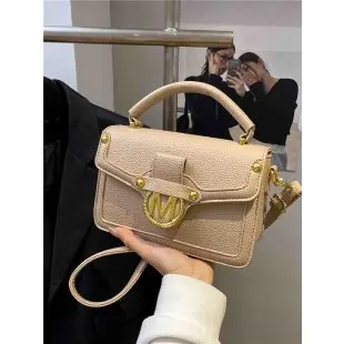 حقيبة يد نسائية فاخرة راقية بتصميم أنيق حقيبة مزخرفة بحروف جديدة مدمجة بغطاء منفصل بسحاب حقيبة كتف ساعي البريد #3