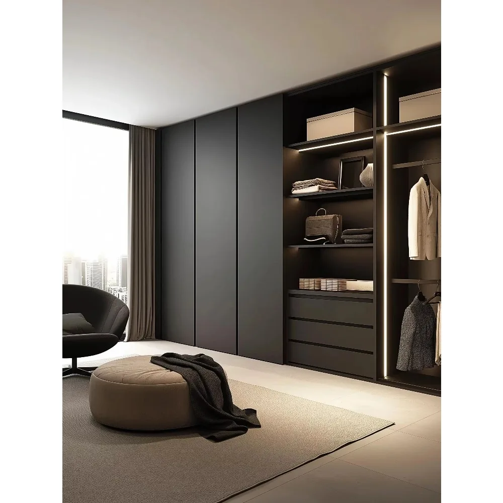 Luxuoso design simples móveis para sala de estar porta durável guarda-roupa para casa e armazenamento de roupas
