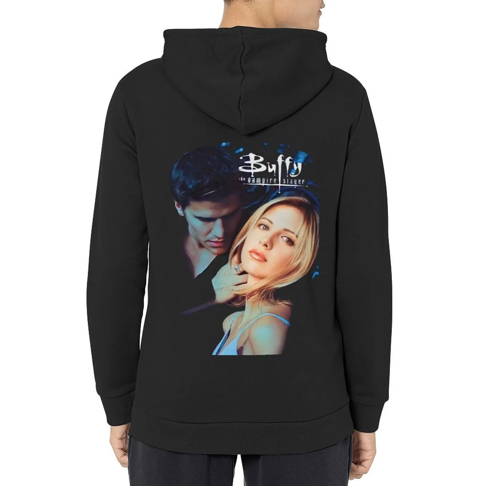 

Buffy and Angel Hoodie anime clothing men's clothing men's coat graphic t shirts men mens hoodies