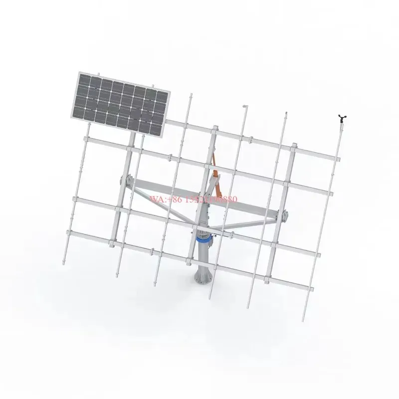 wmwmnu for Small Solar Tracker System 30 Percent More Energy Single Axis PV Tracking Kit