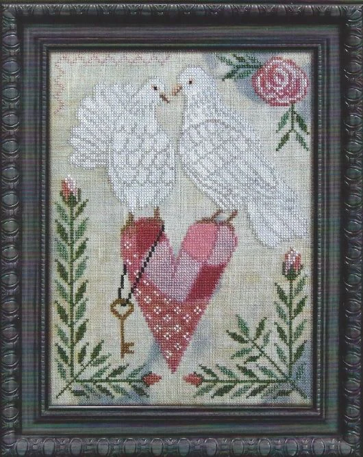 Animals - Couple White Dove 28-34 Handmade Needlework Embroidery DIY DMC Cross Stitch Kits Crafts 14CT Unprinted