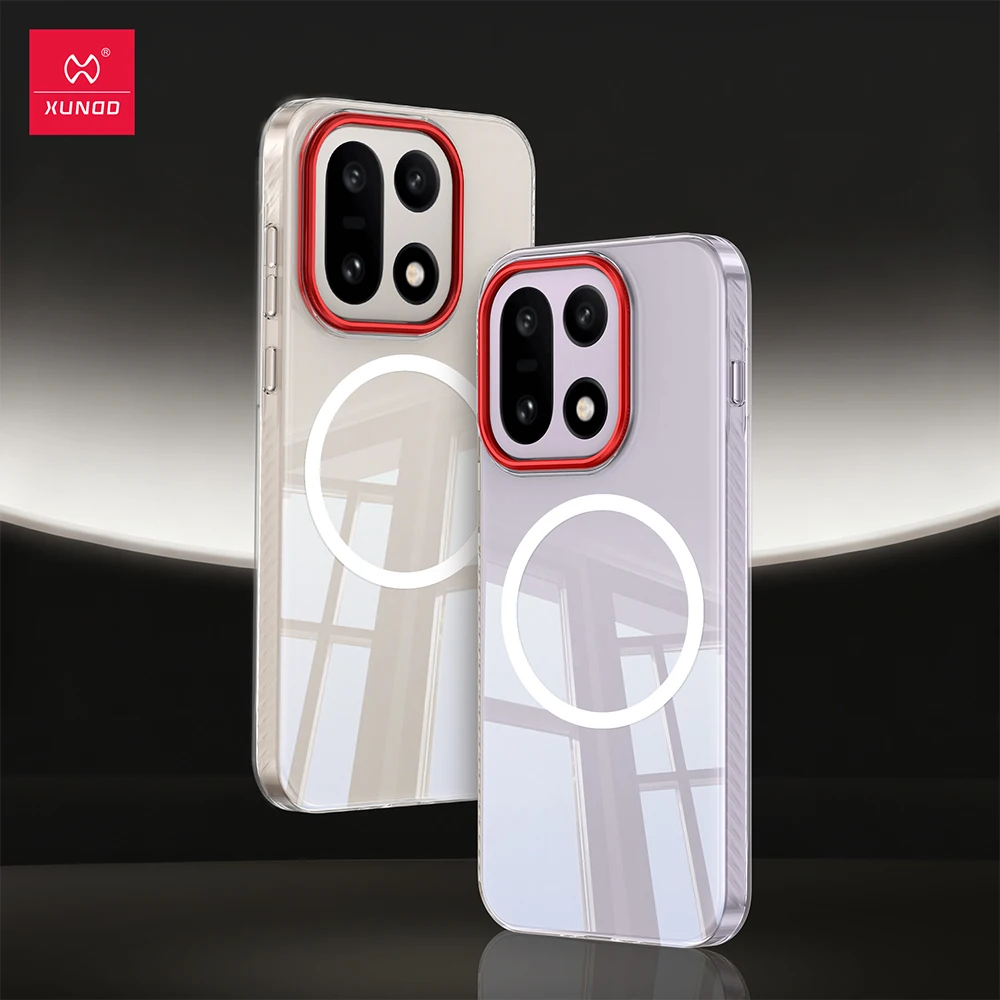 

Чехол Xundd для OnePlus 15, магнитный противоударный ультратонкий чехол для ПК, прозрачный защитный чехол для oneplus15