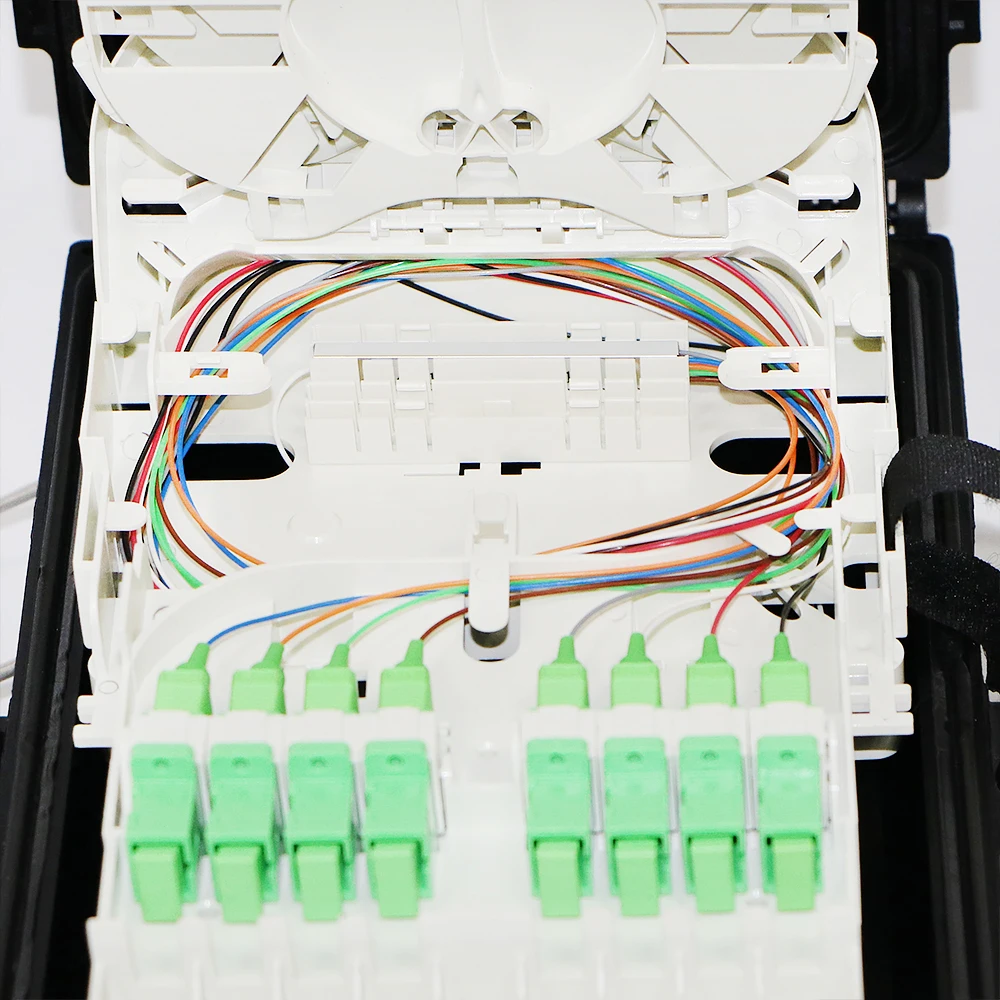 FCST01135 في الهواء الطلق مقاوم للماء 60 النوى الألياف البصرية لصق توزيع مشترك إغلاق نموذج الفاصل FTTH FTTX شبكة كابل إسقاط