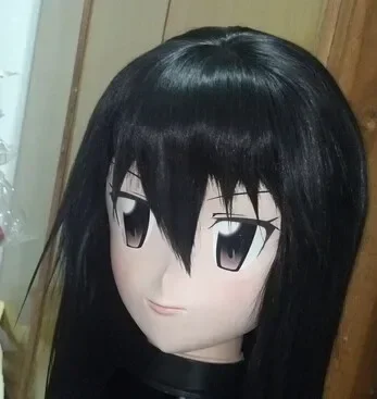(C2-071) Máscara facial de goma de silicona femenina hecha a mano de alta calidad, máscaras de Kigurumi para Cosplay, muñeca travesti, juego de rol de Anime Kiger