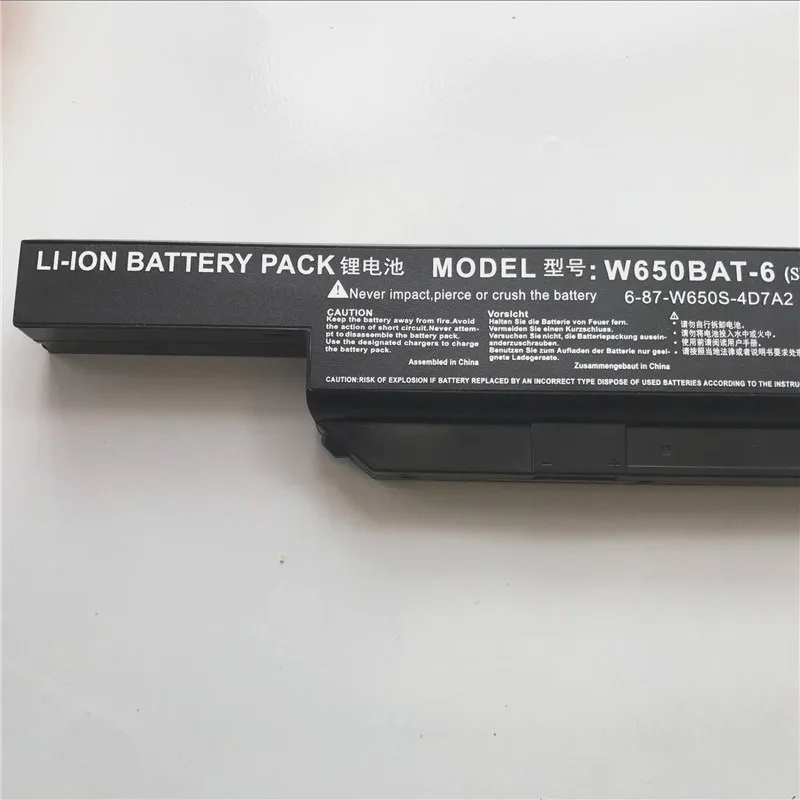 11.1V, 5200MAH, Replacement Laptop Battery For HASEE K650D K570N K590C K610C K710C, W650BAT‑6