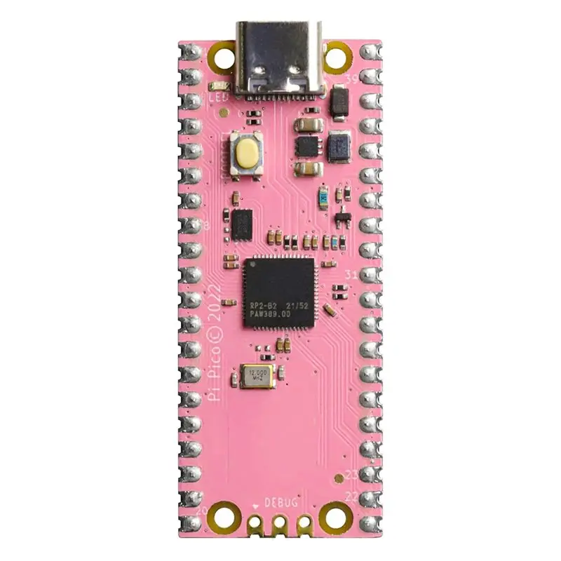 Smart-For Raspberry Pi Pico Development Board Pre-Soldered With Headers RP2040 Microcontroller ENIG Processed Type C
