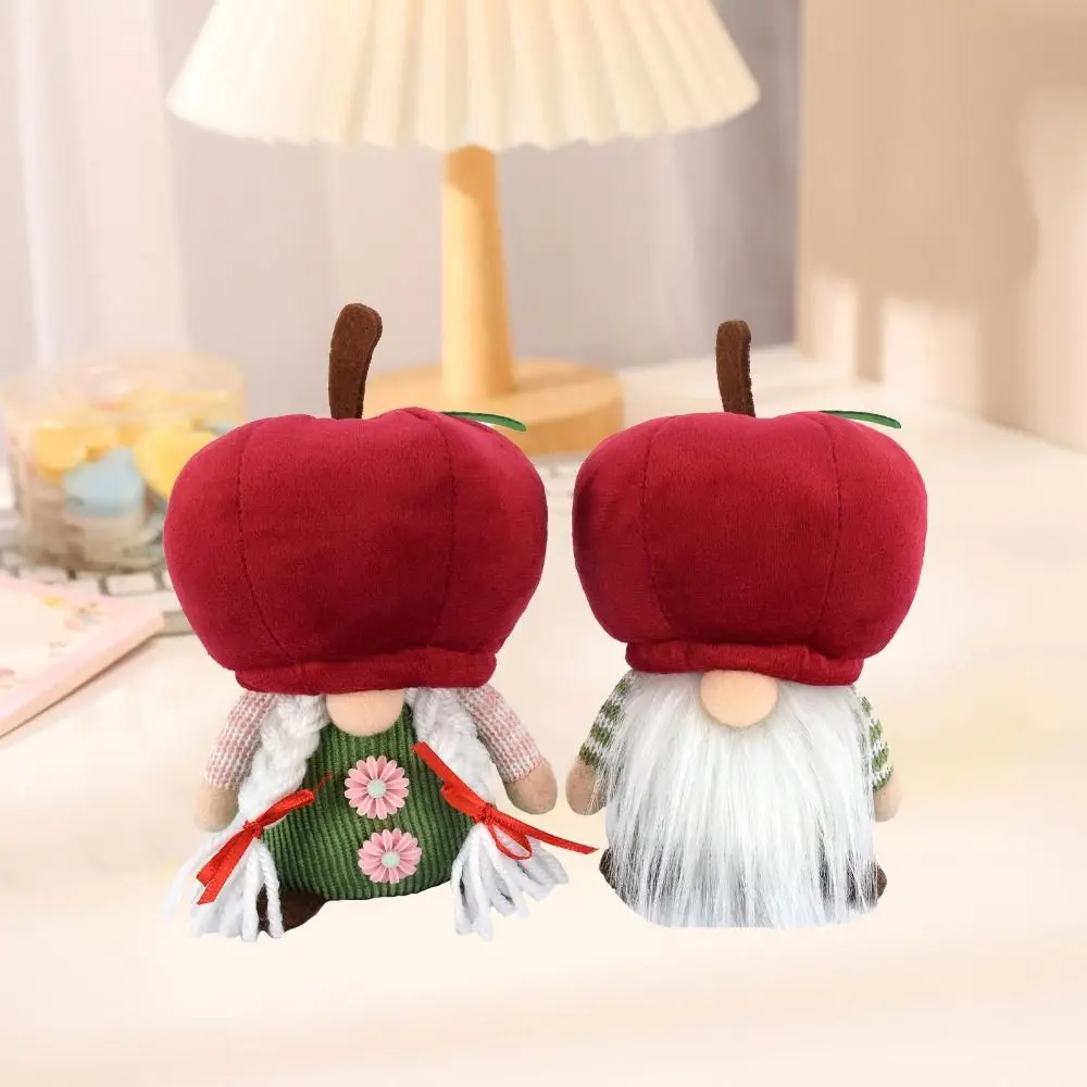 

Cute PP Cotton Red Faceless Doll Fluffy Soft Rudolf Fruit Dwarf Doll Collection Decoration Gnomes Plush Toys Kids Birthday Gift