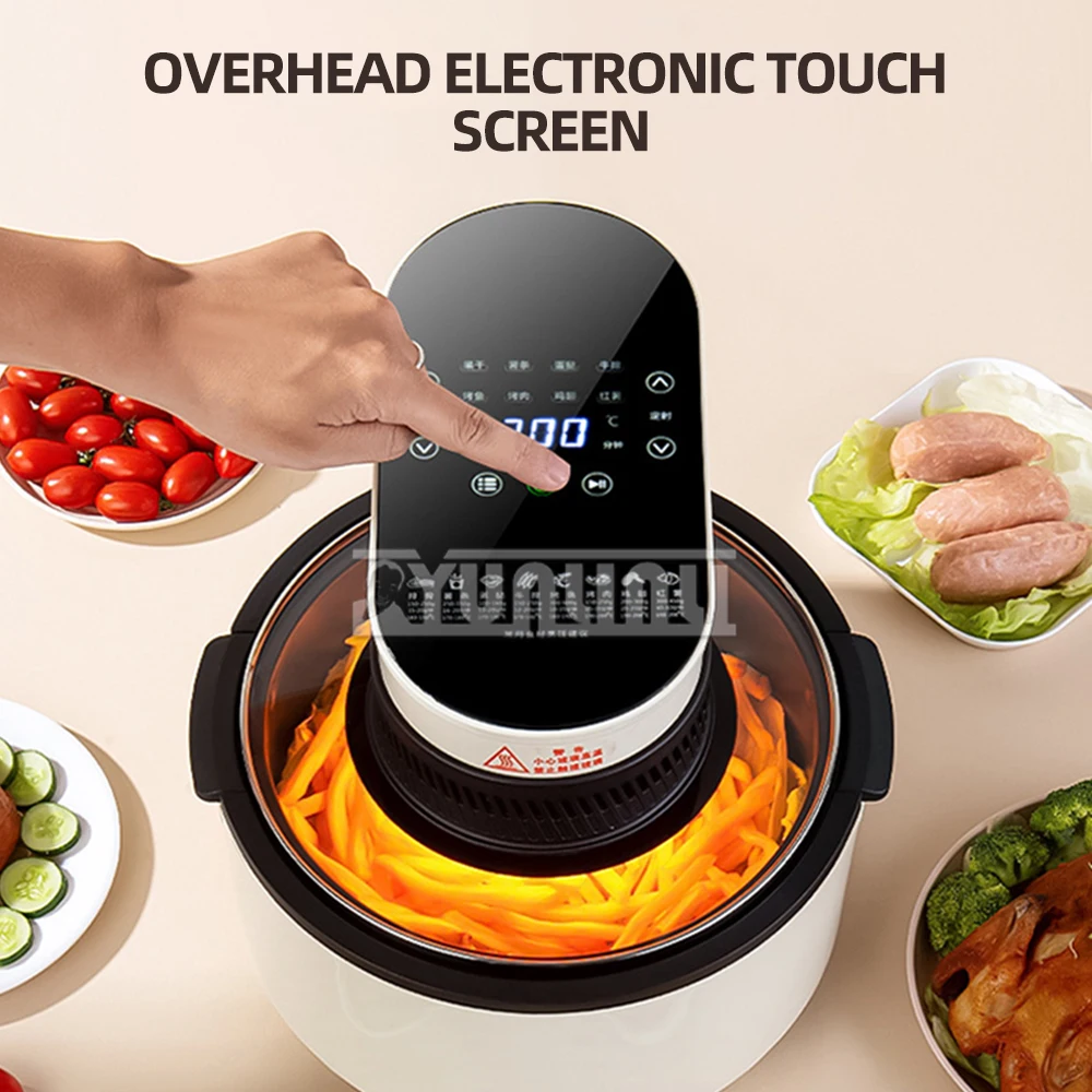 Intelligent Oil-free Electric FryerVisible Air fryers Household Touch Screen Air Fryer Friggitrici Ad Aria