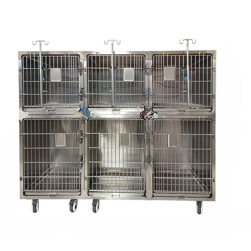 

Pet foster hospital cage 304 stainless steel dog and cat cage constant temperature oxygen chamber atomization combination