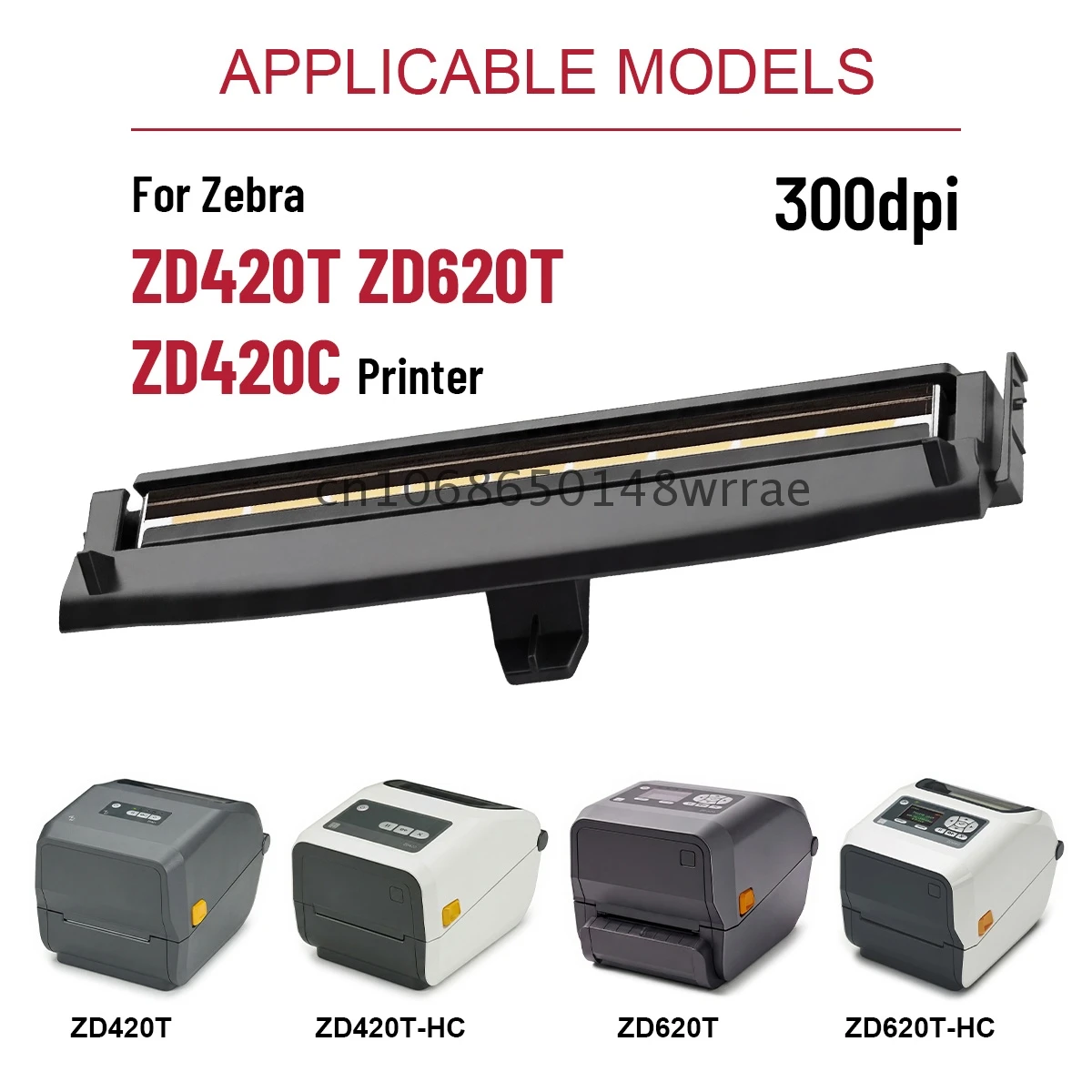 

High Definition 300DPI Ceramic Printhead Fit Zebra ZD420T ZD620T ZD621T P1080383-227