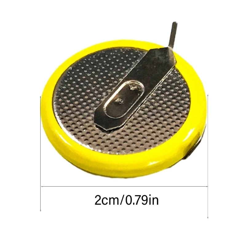 090F 2 Pack LIR2025 LIR 2025 3.6V بطاريات ليثيوم قابلة لإعادة الشحن مع دبابيس لعملية التحكم عن بُعد