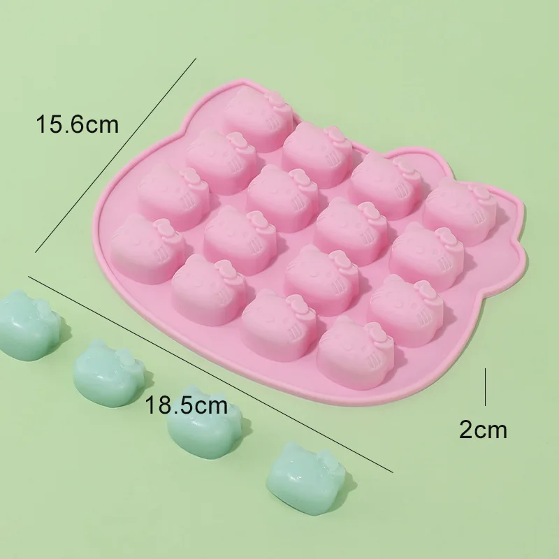 

Kawaii Ice Tray Silicone Mold Hellos Kittys Cute Kuromi DIY Chocolate Biscuit Mold Baking Tool My Melody Candy Mold Gift