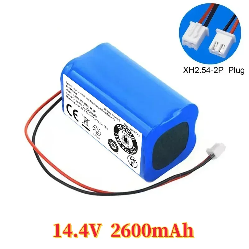 Batería de litio recargable 18650 14,4 V 2600 mAh, utilizada para amplificadores, parlantes, parlantes Bluetooth, parlantes de palanca, etc.