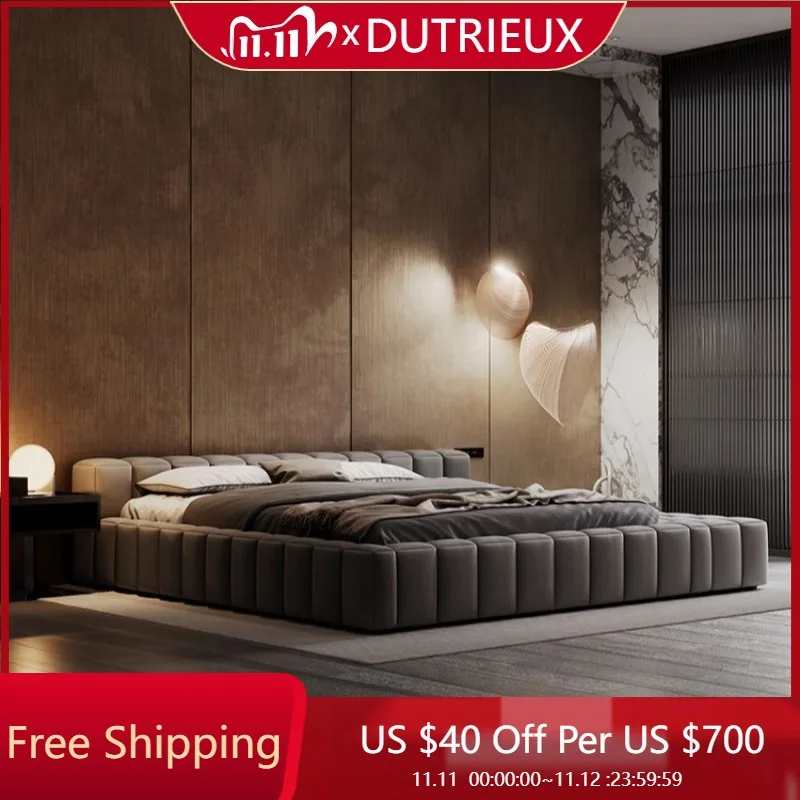 

Double Frame Luxury Bed Full Modern Home Fashionable High Quality Design Bed Apartment Confortable Wedding Muebles Furniture