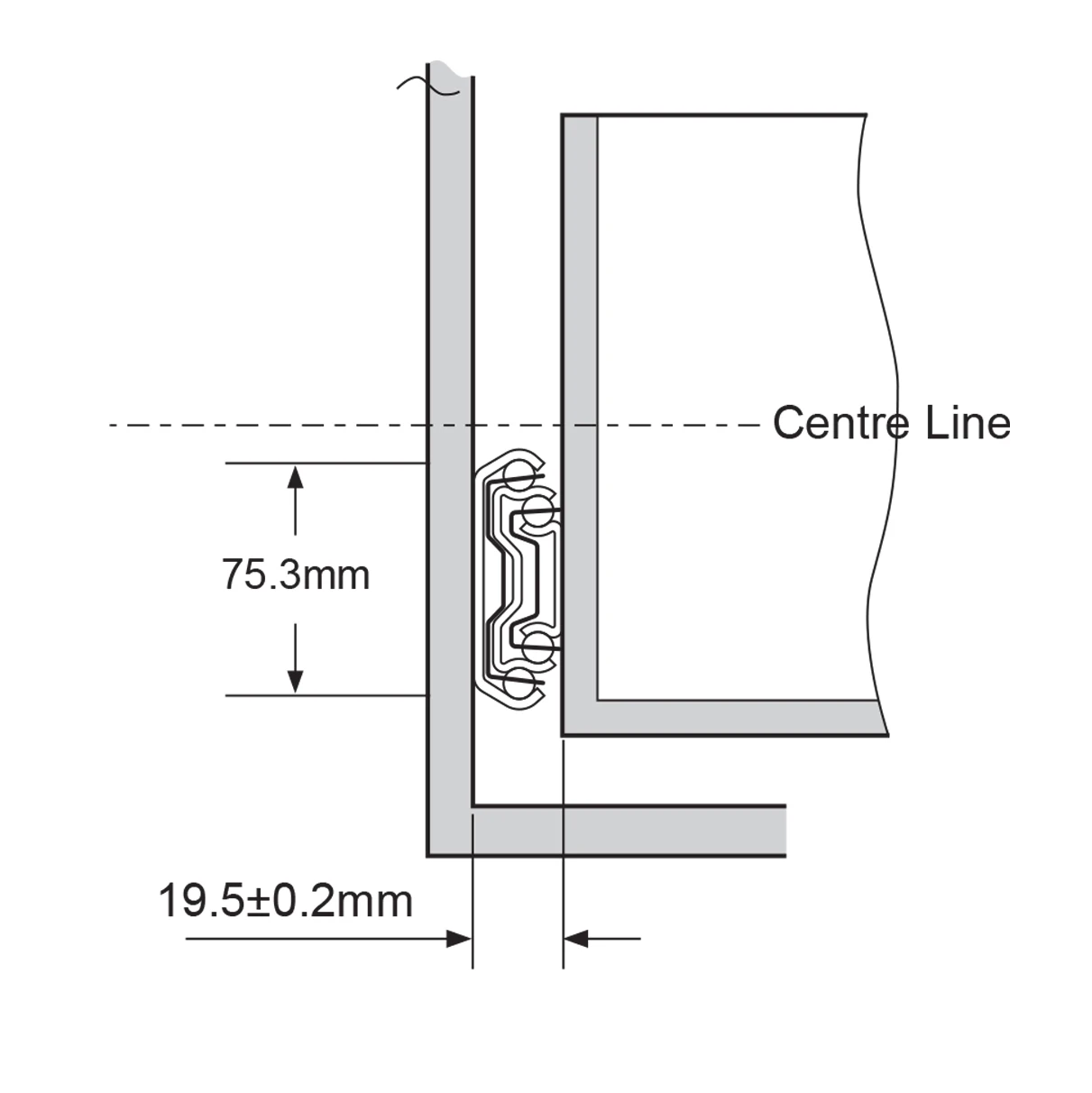 الجملة 76 مللي متر الكرة تحمل تلسكوبي درج الشريحة الأثاث الأجهزة خزانة ملحق للمطبخ RV رياضة 225 كجم الحمولة #5