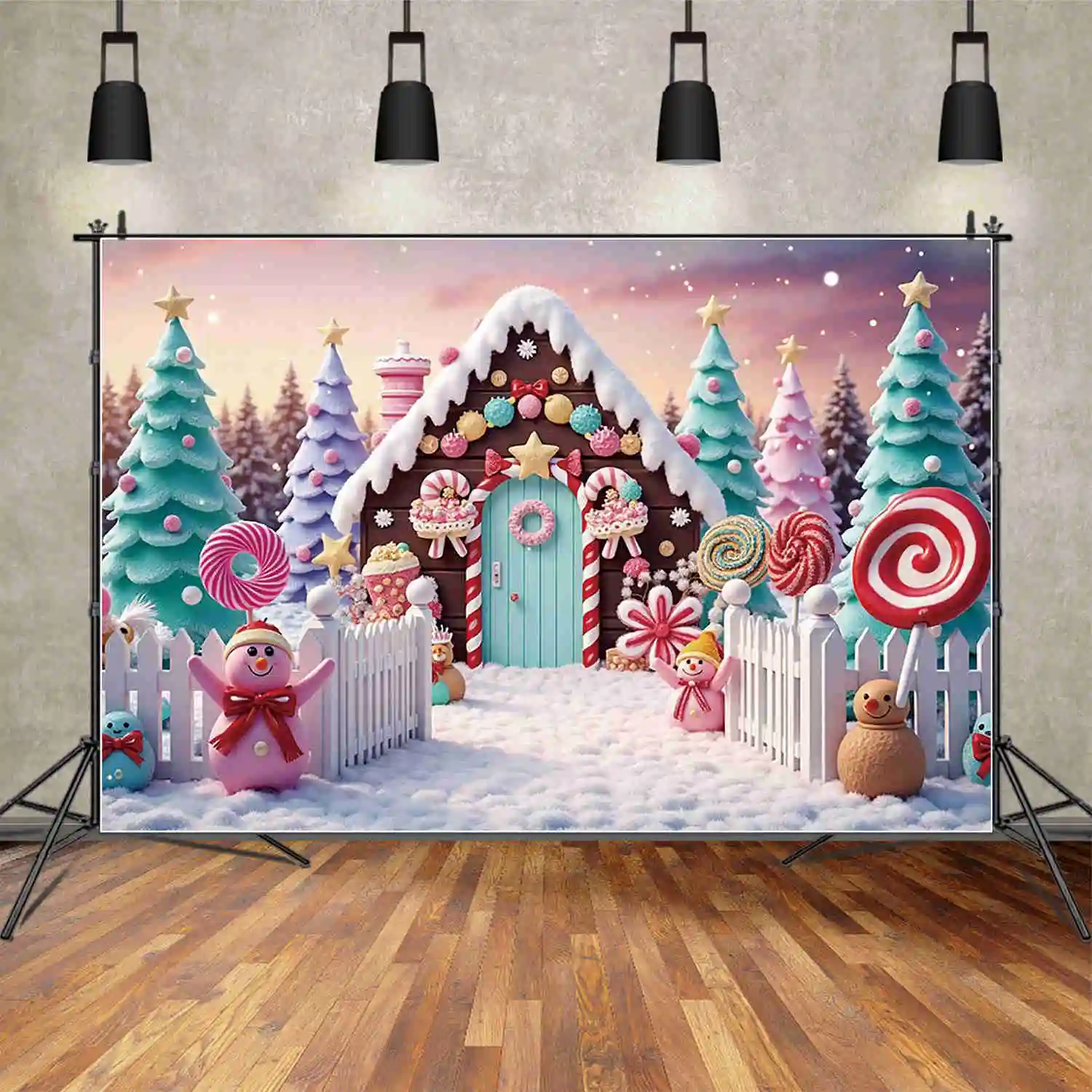 MOON.QG Fondo fotográfico de Navidad para bebé, árbol de Navidad de Año Nuevo, telón de fondo para exteriores, accesorios para sesión de fotos de estudio fotográfico para niños, caída trasera