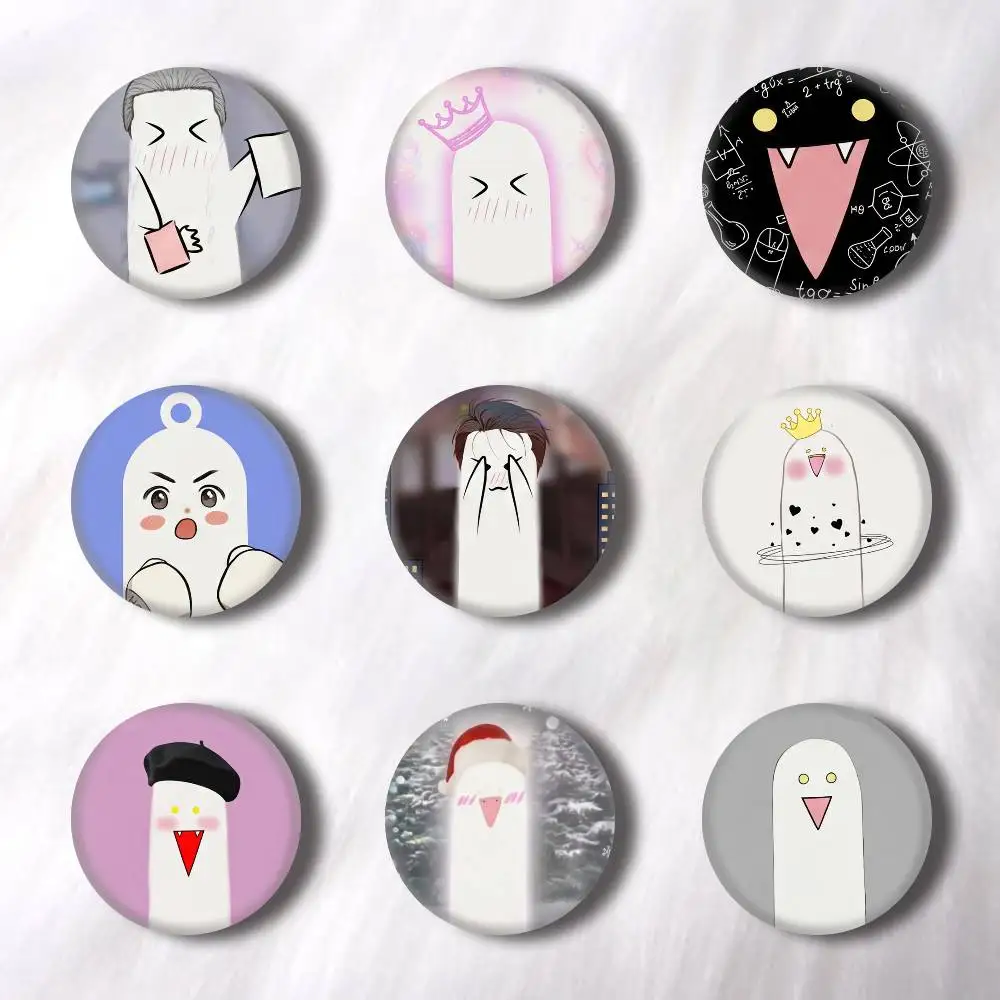 Lightsaber BL Manhwa Pins Badges Round Laser Badge Brooch Clothes Backpack Accessories