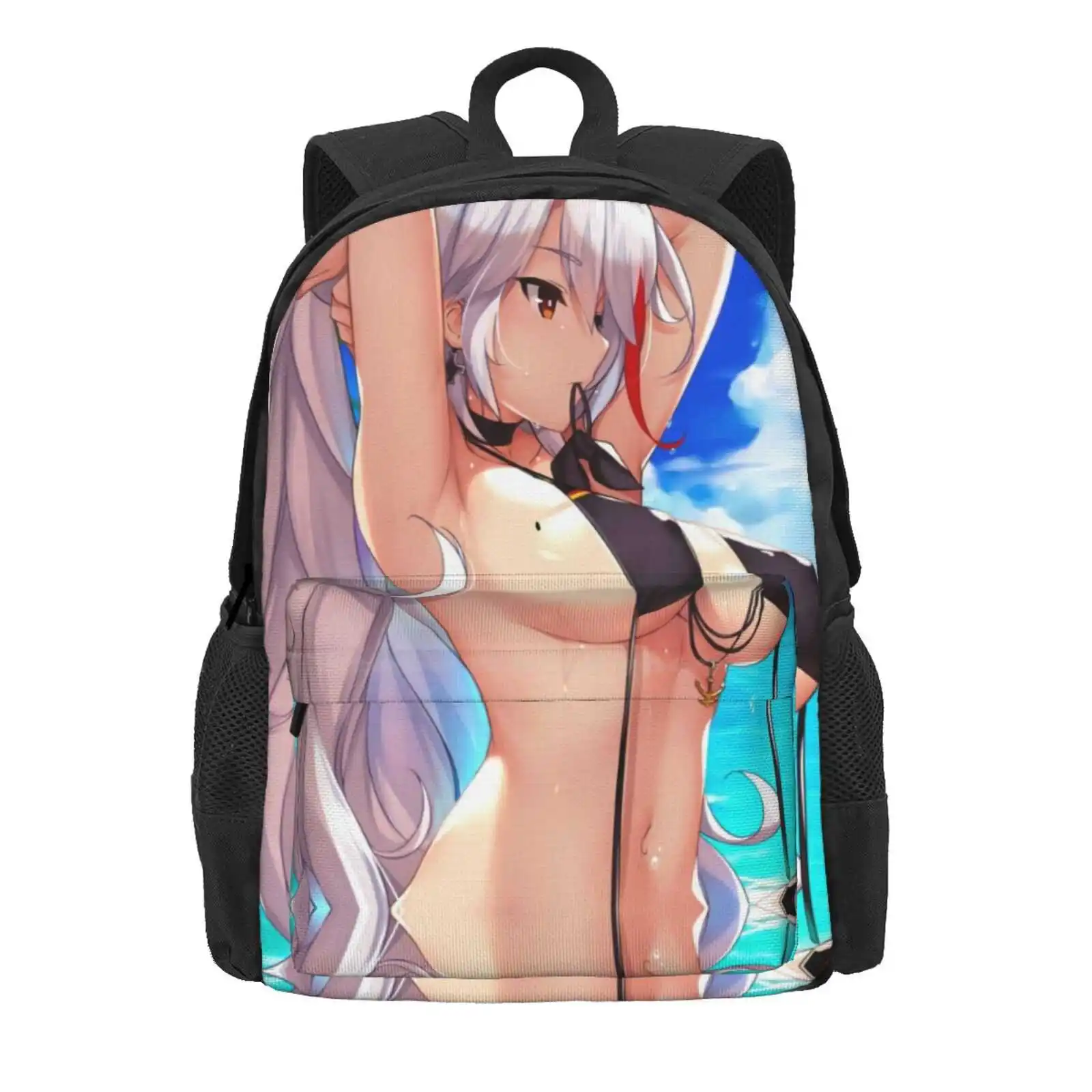 Prinz Eugen Azur Lane Fine Art Anime Hot Sale Schoolbag Backpack Fashion Bags Ayanami Azur Lane Formidable Belfast Game Prinz