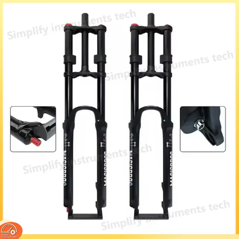 Air Suspension Fork 26 27.5 29 Inch Double Shoulder Downhill Front Fork Quick Release Mountain Bike Bicycle Parts
