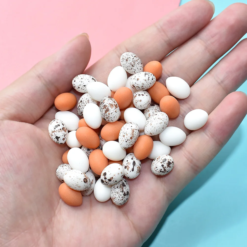 Simulation Nest Egg Chick Duck Bird miniature figurine Resin Craft Artificial Model home fairy garden decoration DIY accessories view 5