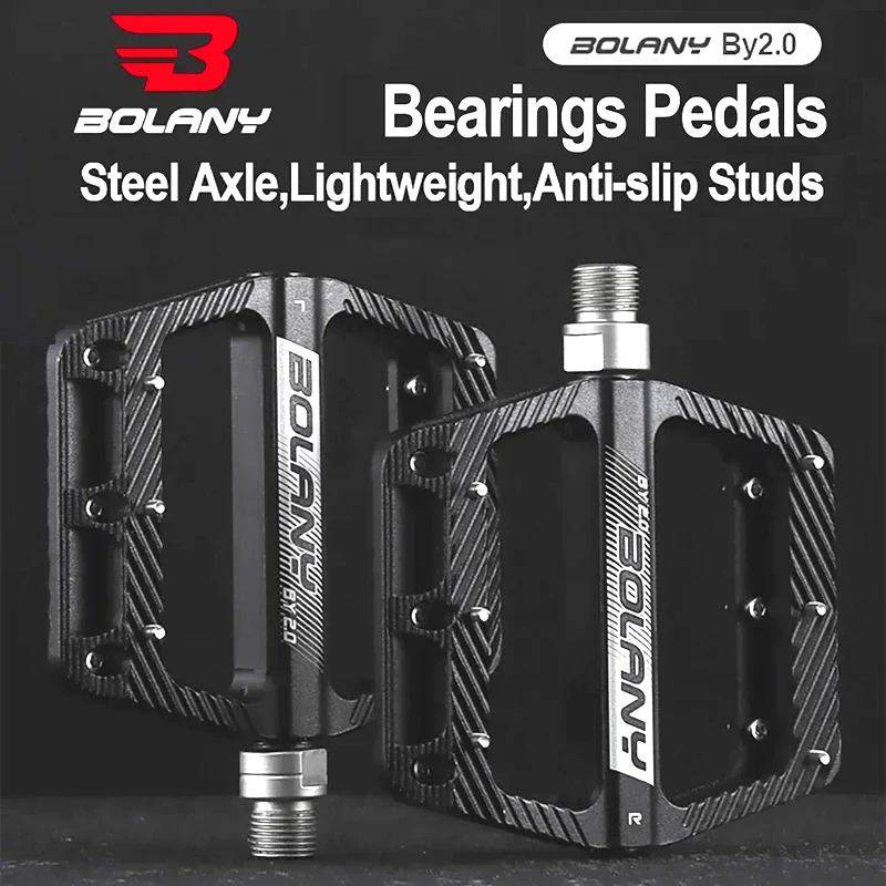 

BOLANY Mountain Bike Pedals: Anti - slip, Dustproof, Lightweight Seal, 3 - Bearing Aluminum Alloy