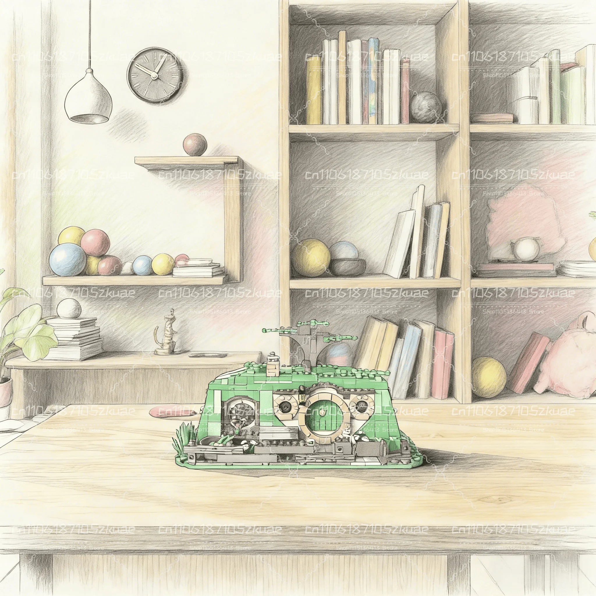 

Набор для сборки отверстий в дереве MOC, неожиданная модель сборной архитектуры, коллекционная модель, сборка своими руками, коллекция игрушек, рождественский подарок