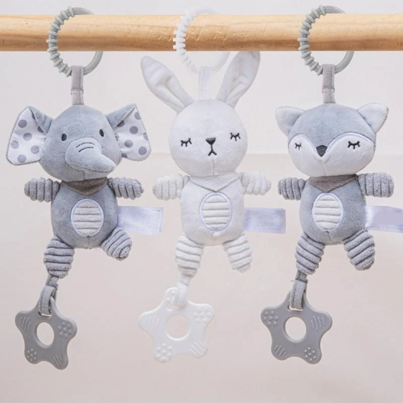 G2te Culla per neonati attorno giocattolo appeso alla decorazione con ciondolo per elefante teether