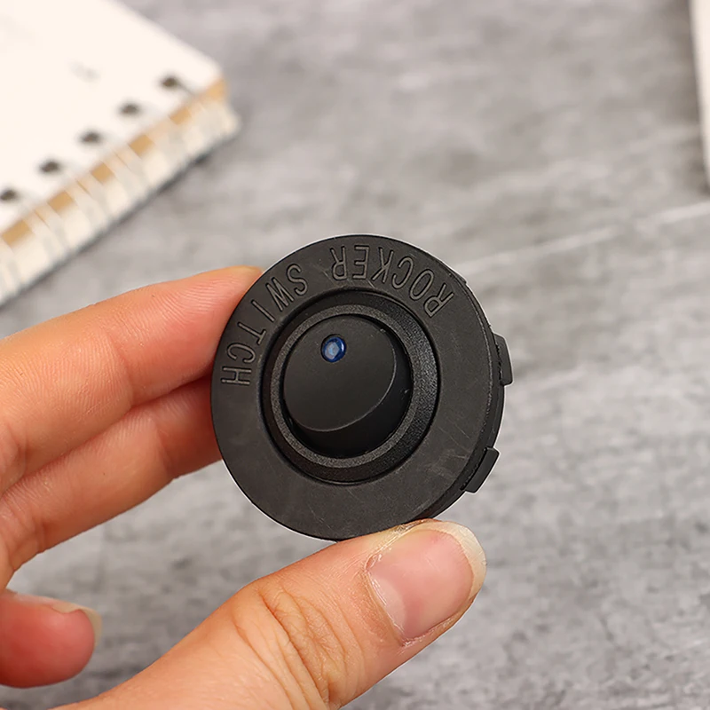 

1 шт. 12 В 20 А круглая клавишная переключатель для приборной панели автомобиля ВКЛ./ВЫКЛ. 3 штырька светодиодный переключатель для лодки грузовика кнопочные переключатели