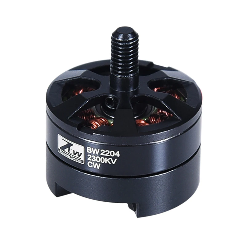 Ztw viúva negra 2204 2300kv brushless motor construído em 18a esc cw ccw para rc fpv racing zangão quadcopter multirotor