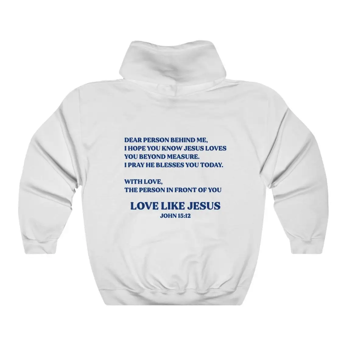 love like jesus 15:12 Hoodie Aesthetic Women Long Sleeve dear person behind me Christian positivity Hoody