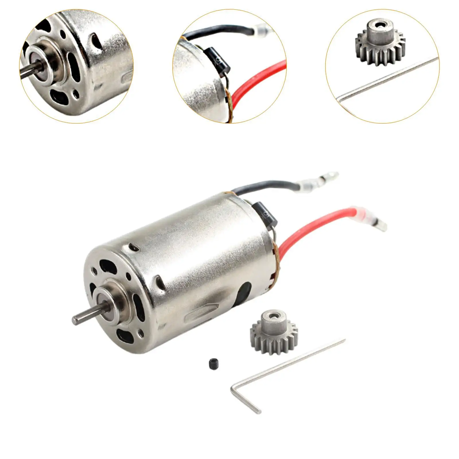 Kit ingranaggi motore elettrico 12428-0121 Parti di riparazione per auto RC 1/12 124006