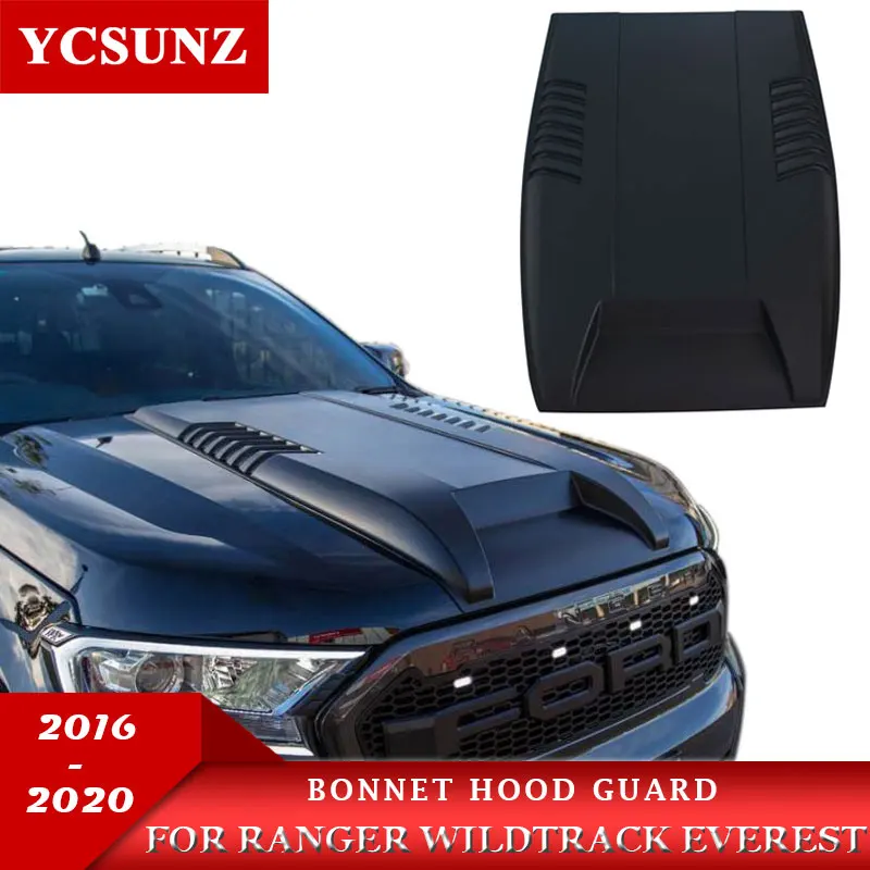 

White Black Bonnet Hood For Ford Ranger T7 T8 Wildtrak Endeavour Everest 2016 2017 2018 2019 2020 2021 accessories