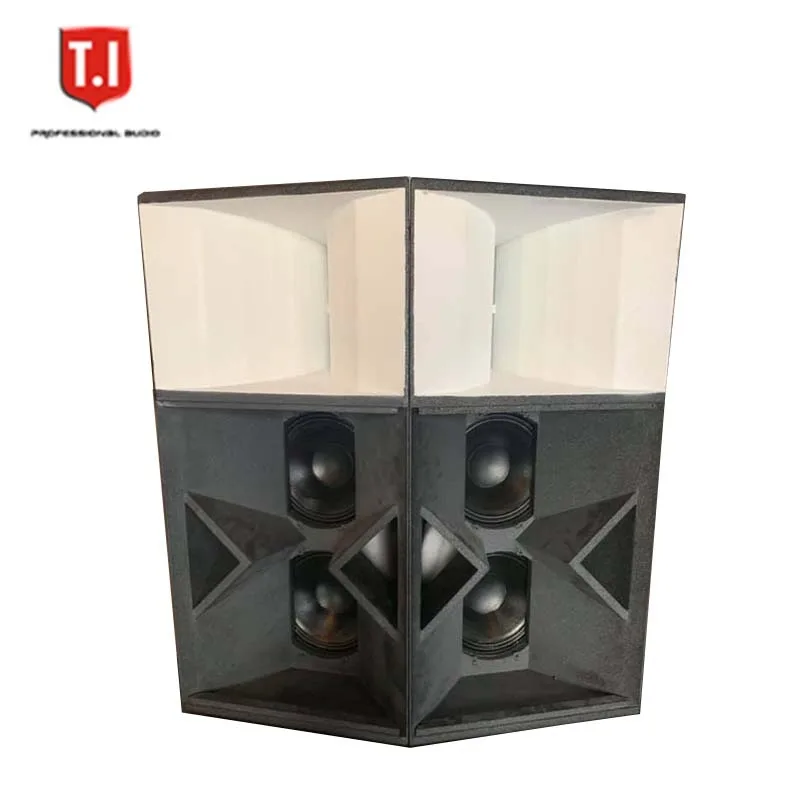 Dual 10 Inch Two-Way Full Range Stage  Speaker Professional Audio System for Church and Indoor Live Events