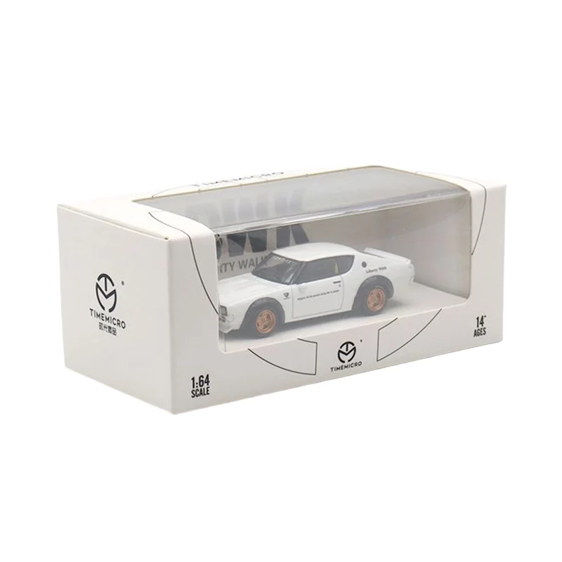 TimeMicro ダイキャスト 1/64 スケール日産合金モデルカー日産 LBWK KPGC110 遊びの車のおもちゃ男の子ギフトオリジナルボックス