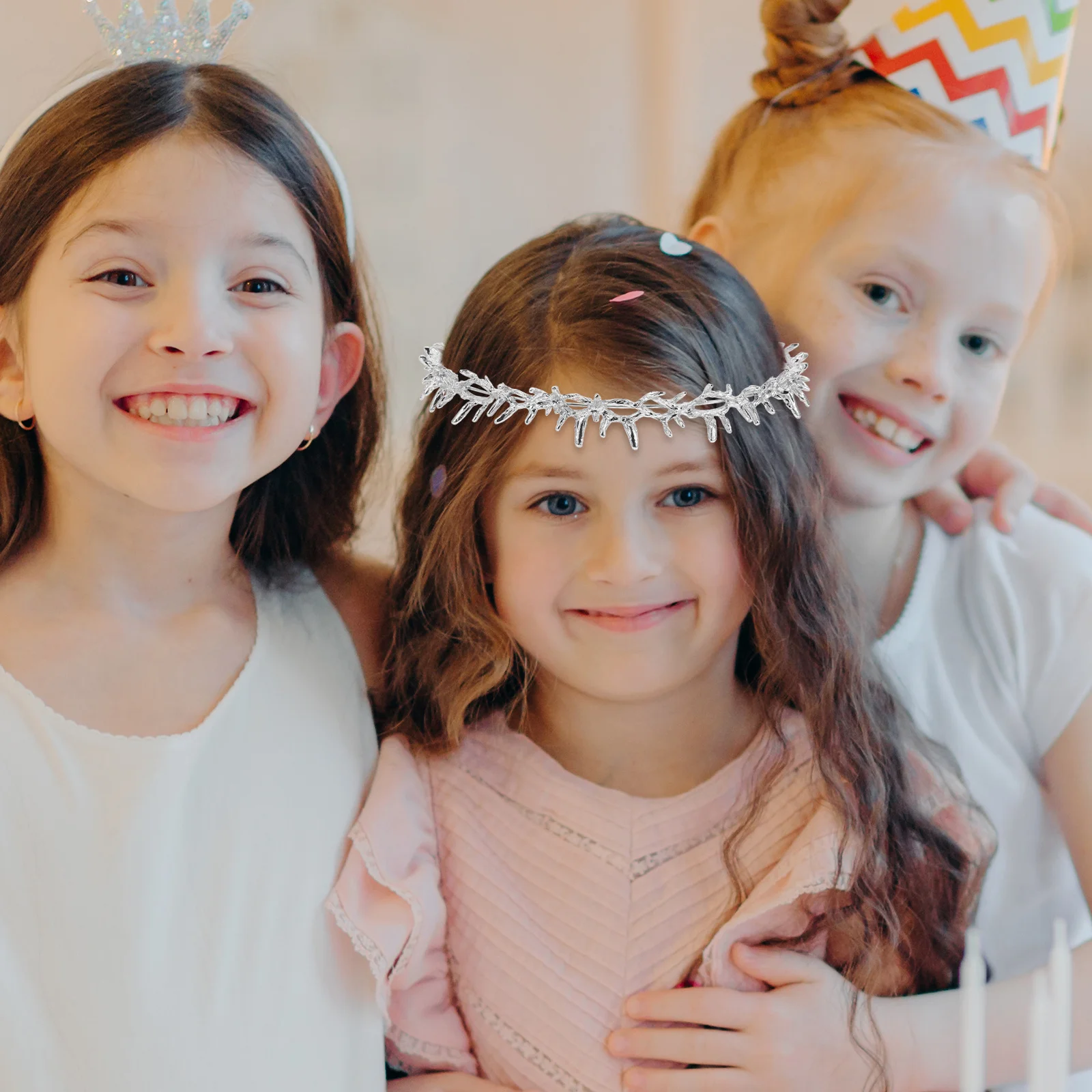 

Thorn Crown Party Headpiece Metal Thorn Headband Unisex for Prom Renaissance Fair Birthday King Cosplay Costume Accessory