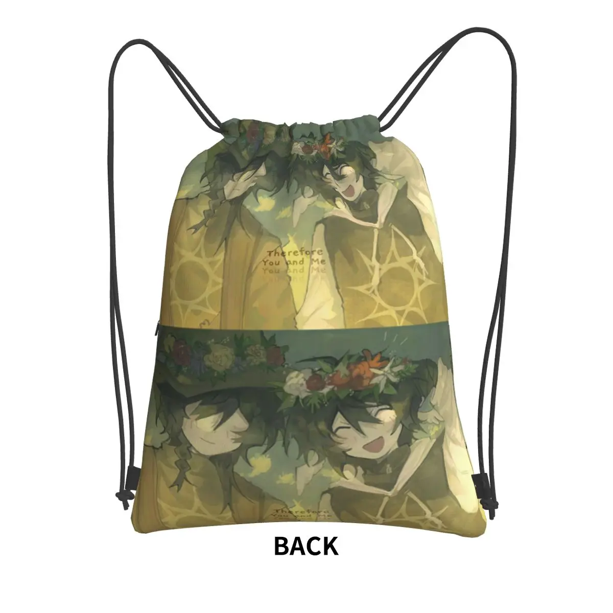Azuretime Anime Azure Two Time Forsaken Backpacks Casual Drawstring Bags Sports Bag Book Bags for Travel School