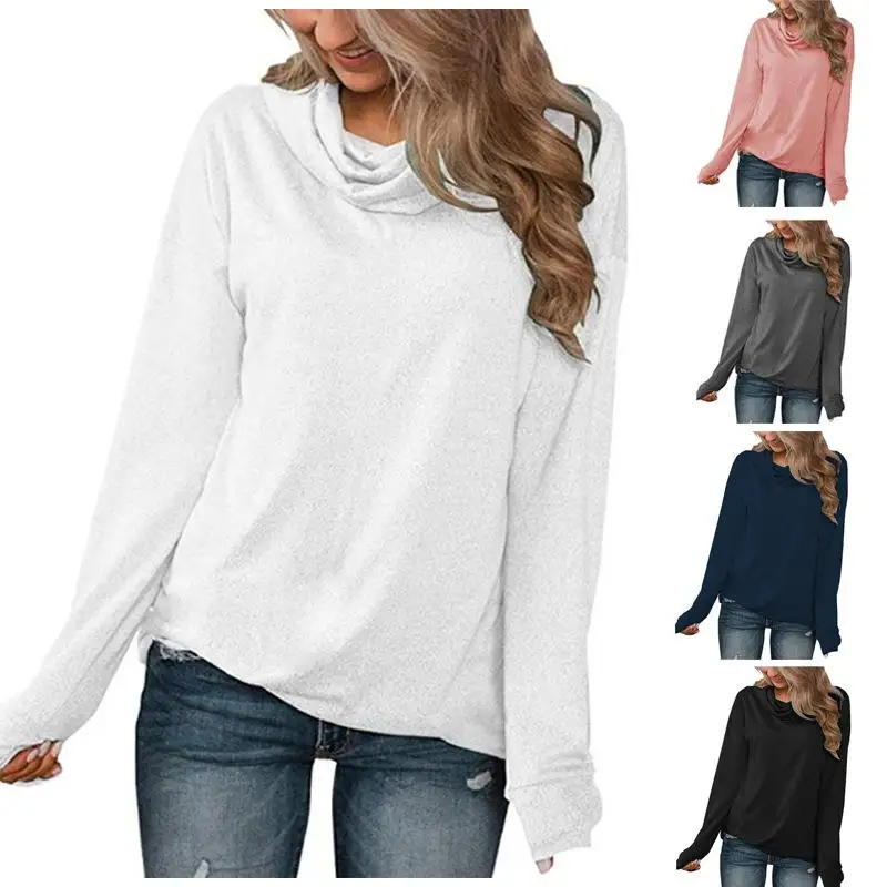 Cseta Fena Pullover Estilo Europeu Slim Fit Manga Longa Cor Sólida Roupas de Primavera para Mulheres