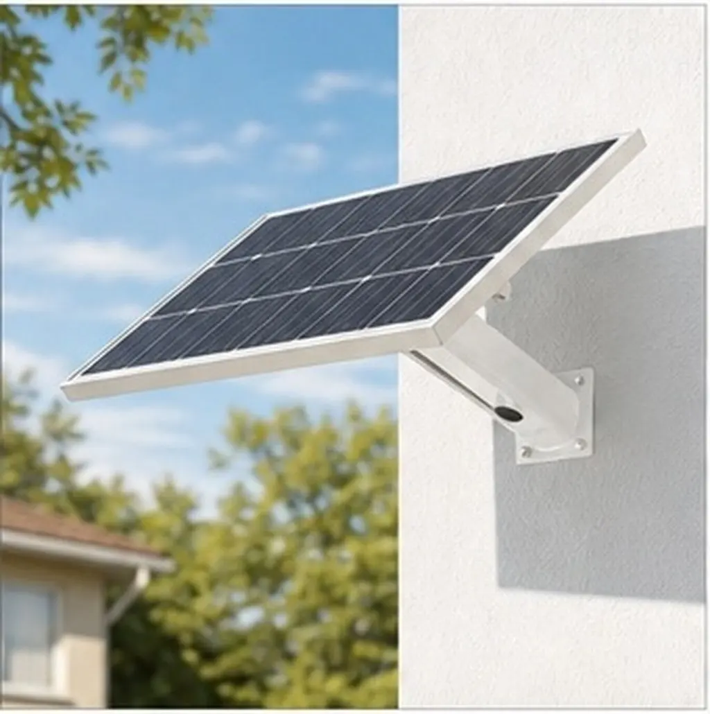 Solar Panel Mount Bracket Kit – Iron Street Light Style, Easy Install for Garden, Yard & Courtyard