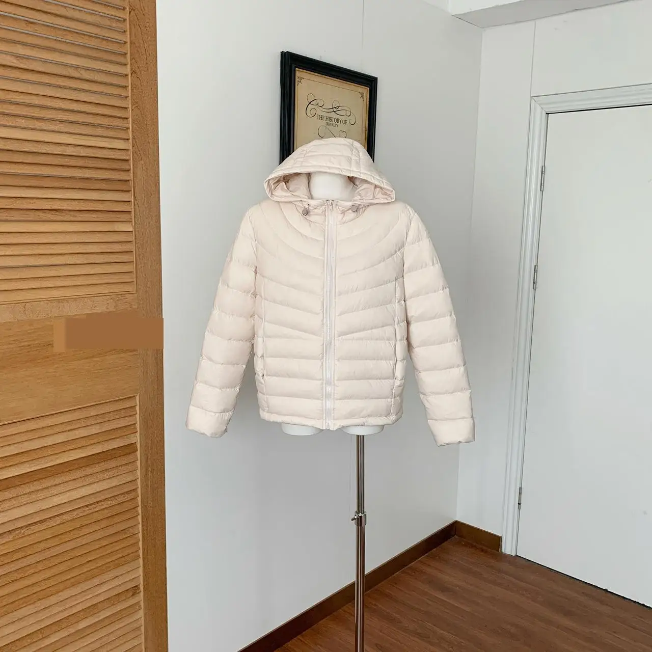 المرأة الخريف الشتاء الأبيض بطة أسفل طويلة الأكمام سترة فضفاضة سيدة عادية سميكة الدافئة زمم ضوء أسفل أبلى