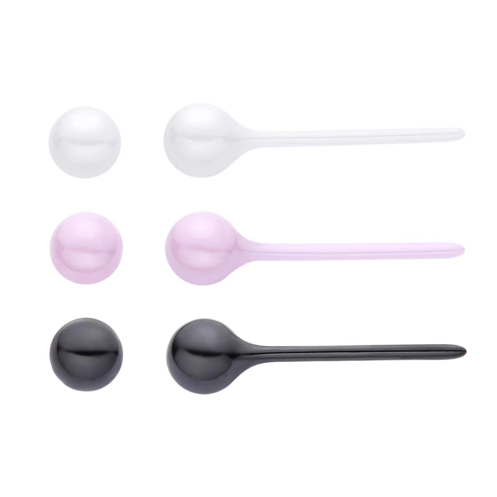 

3 Pairs Ceramic Ball Stud Earrings for Sensitive Ears, Colored Porcelain Earrings Set for Newly Pierced Ears Women and Girls 4mm