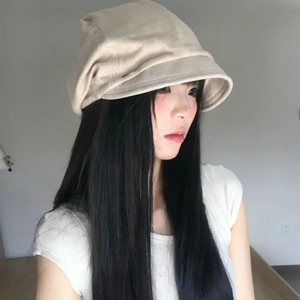 Oversized Slouchy Beanie Hat For Large Head Unisex Cotton Knit Cap Soft Warm Winter Headwear Simple Fashion Casual Accessory