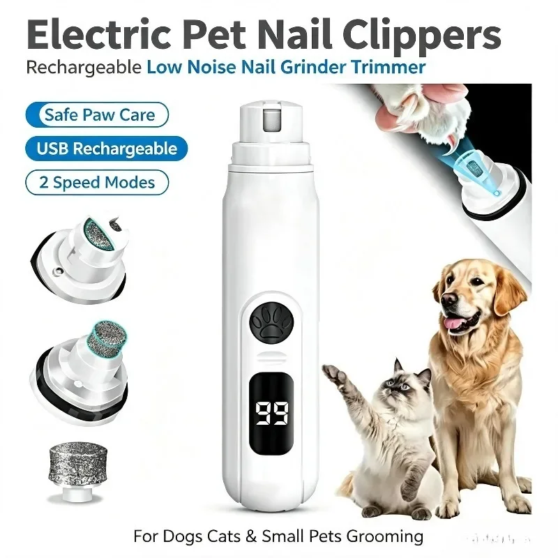 DYELOR electric pet nail grinder for dogs and cats