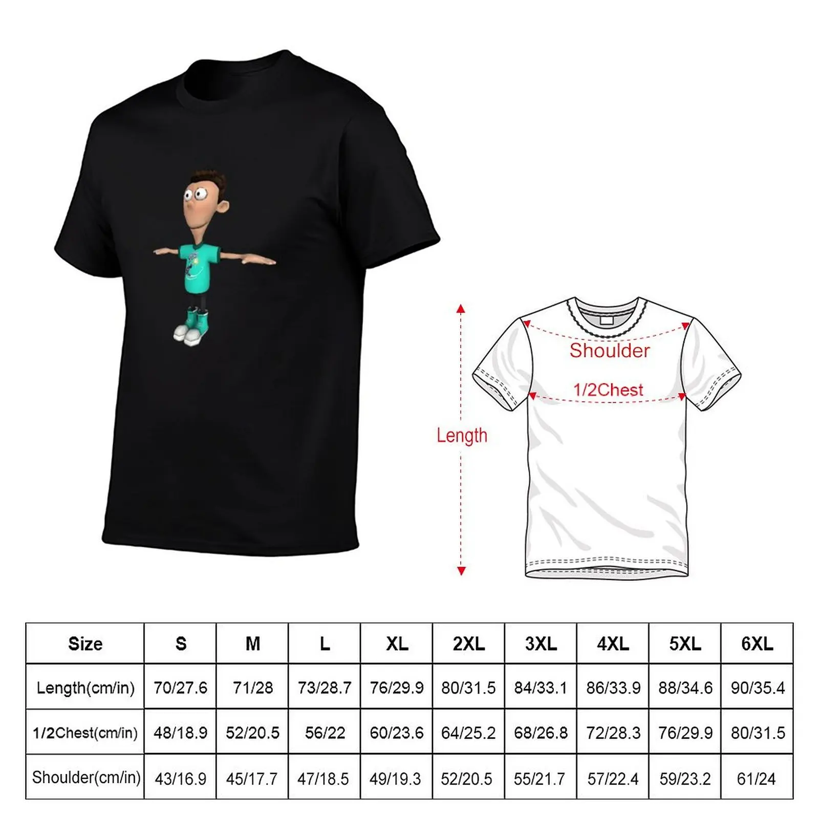 Sheen T Pose T-Shirt Basic All Season Solid T-Shirt
