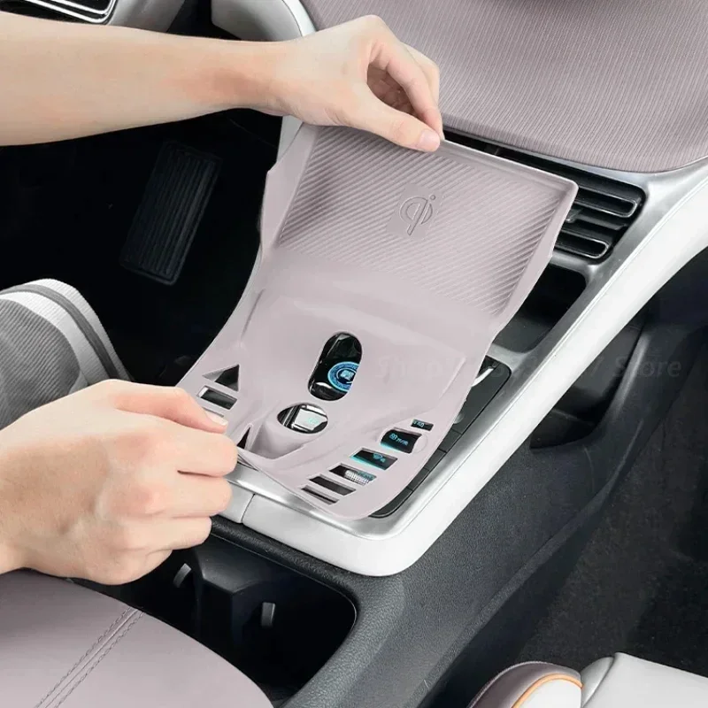 For BYD SONG PRO DMI Central Control Button All-inclusive Silicone Pad Interior Scratch-proof Modified Protective Accessories