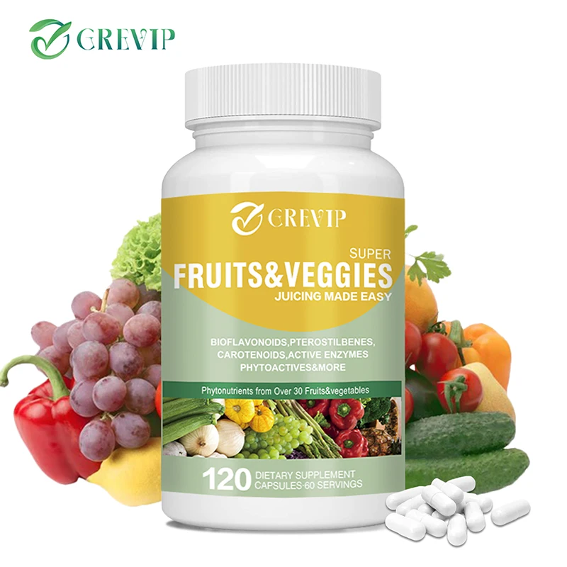 

Fruits & Veggies - Powerful Antioxidants That Help Boost Immunity, Replenish Energy, and Improve Sleep, Non-GMO
