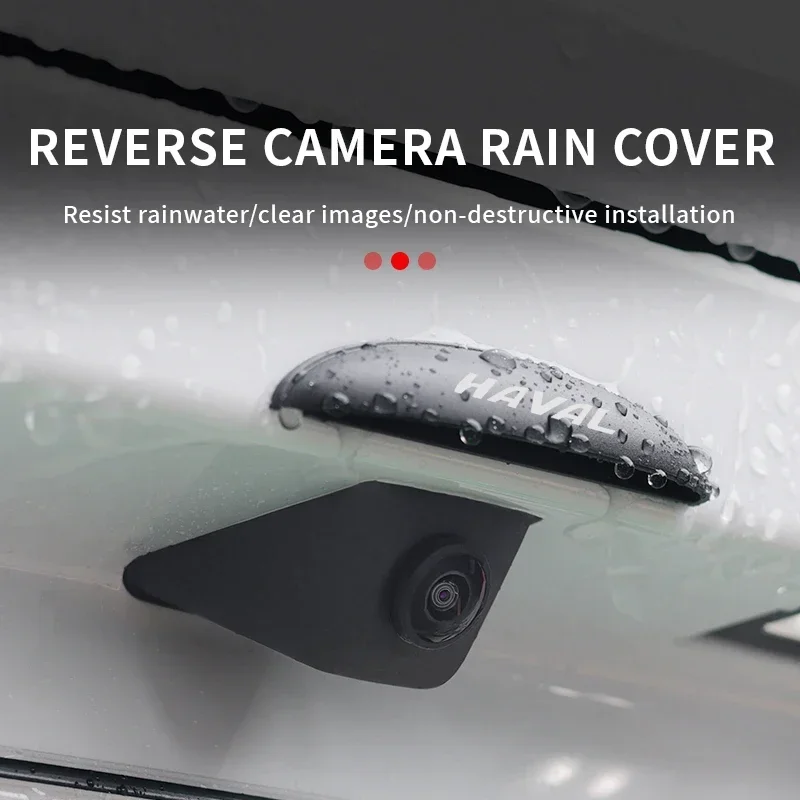ABS Waterproof Rear View Camera Rain Guard Cover for Haval H6 Dargo Jolion M6 H9, Car Backup Camera Protective Shell Accessories