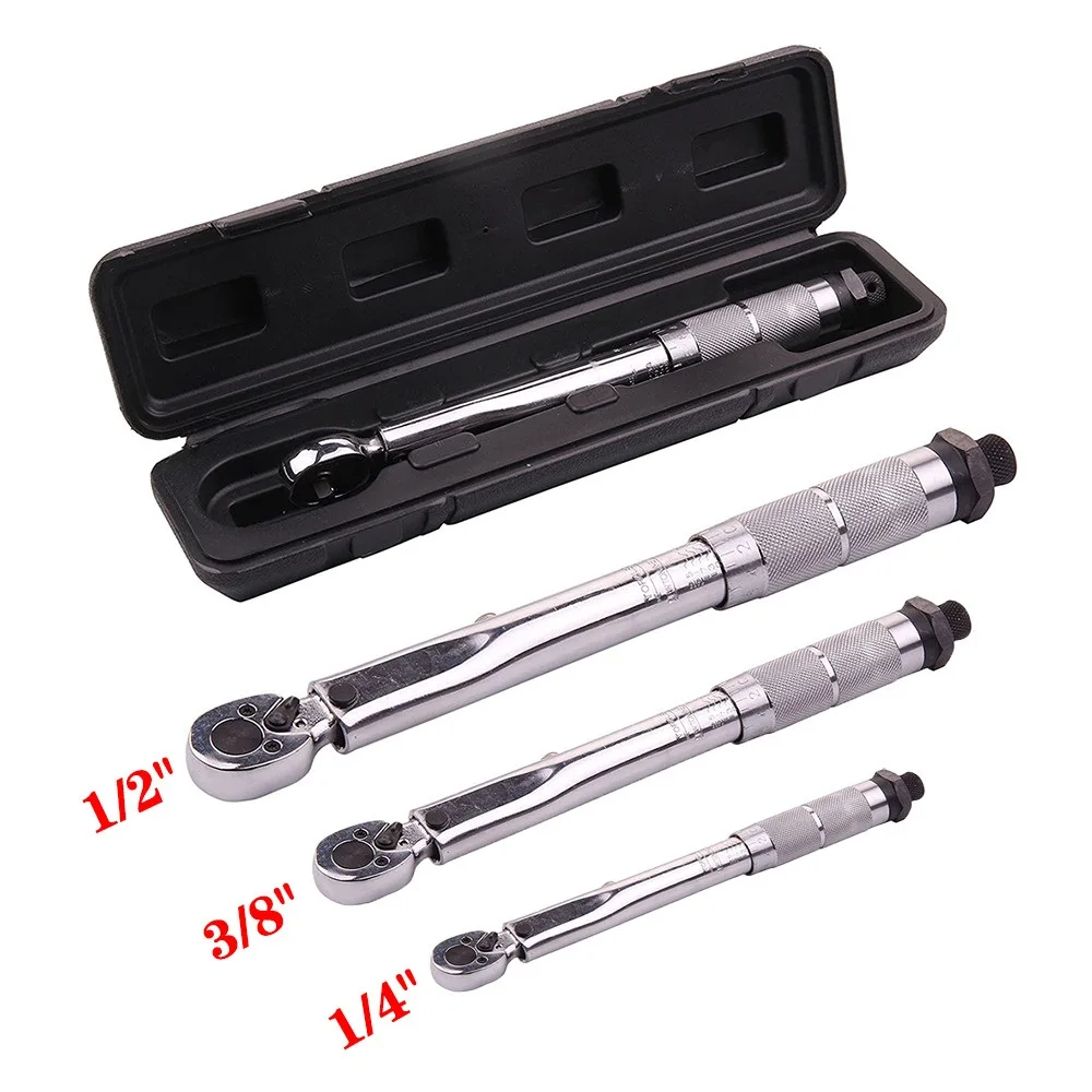 Torque Wrench Square Drive High-accuracy Car Repair Hand Tools Spanner Torque Key 3 Sizes