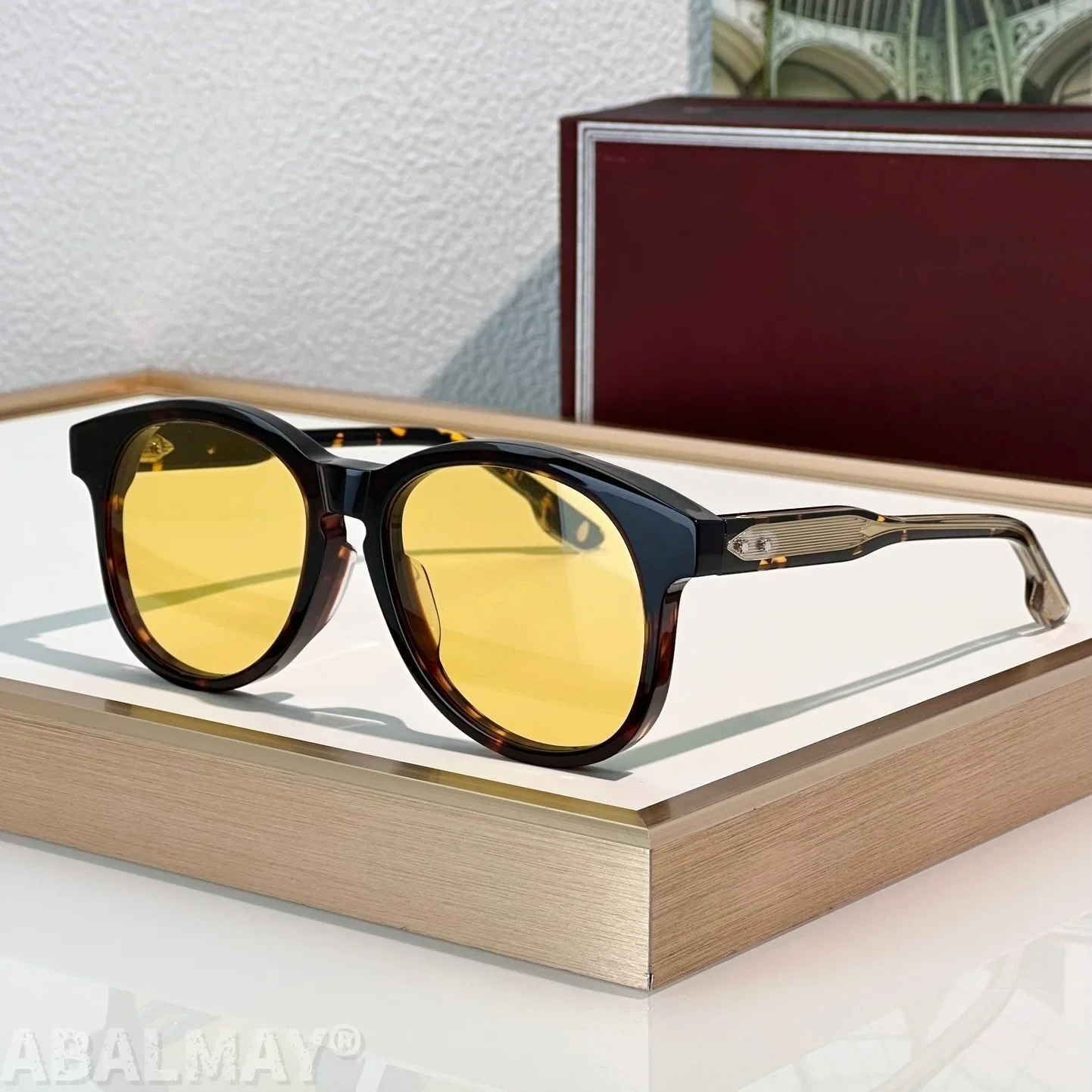 

JM KAY Top Quality Mens Sunglasses for Women Retro Trend Luxury Acetate UV400 Designer Sunglasses