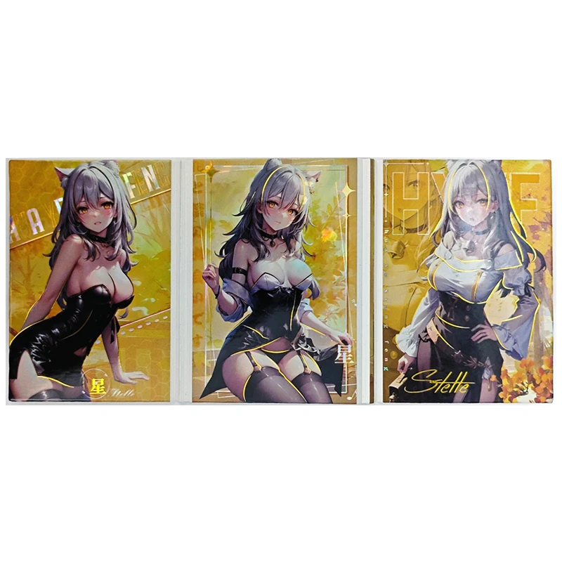 Anime Goddess Story Rare Fold Refraction Foil Shenhe Taiho Yoimiya Toys for boys Collectible Cards Christmas Birthday Present