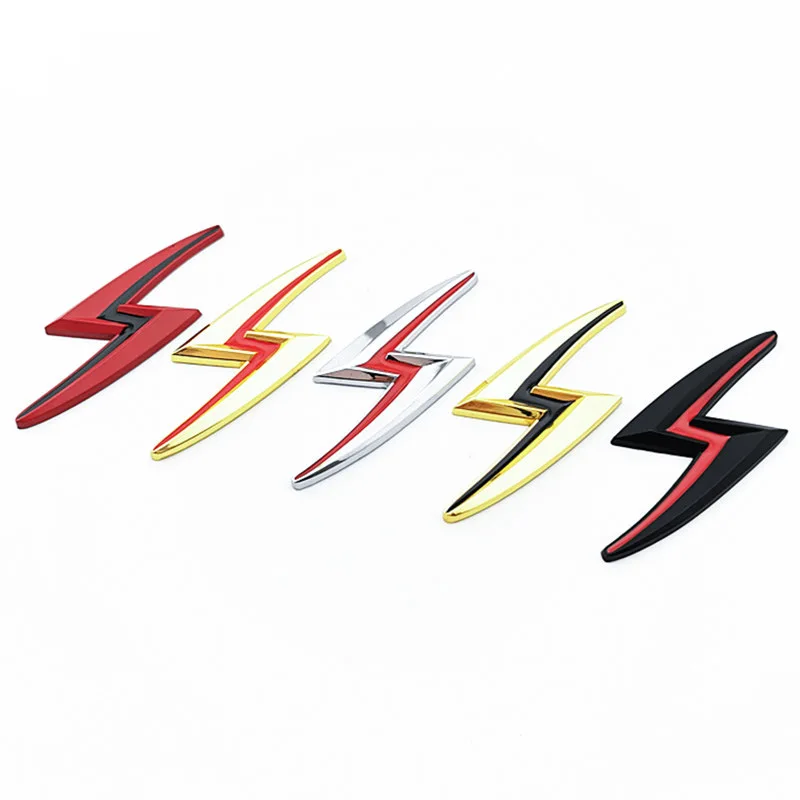 1Pcs 3D Metal S Lightning Logo Emblem Badge Rear Trunk Decal Front Grille Chrome Stickers For S15 S14 S13 S12 S110 Accessories - view 4